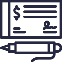 Pago mediante cheques para servicios técnicos